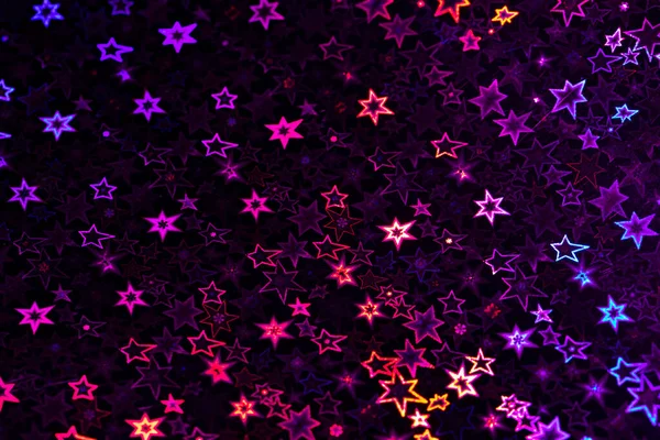 Rosa Roxo Azul Estrelas Holográficas Abstrato Fundo Modelado — Fotografia de Stock