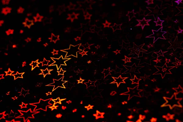 Estrellas Holográficas Rojas Fondo Modelado Abstracto —  Fotos de Stock