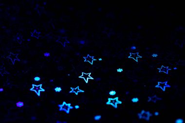 mavi holografik yıldızlar soyut desenli arkaplan