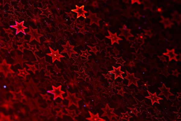 Красные Голографические Звезды Абстрактный Фон — стоковое фото