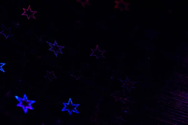 Mavi Holografik Yıldızlar Soyut Desenli Arkaplan — Stok fotoğraf