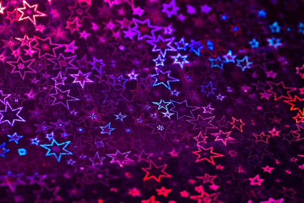 Rosa Roxo Azul Estrelas Holográficas Abstrato Fundo Modelado — Fotografia de Stock