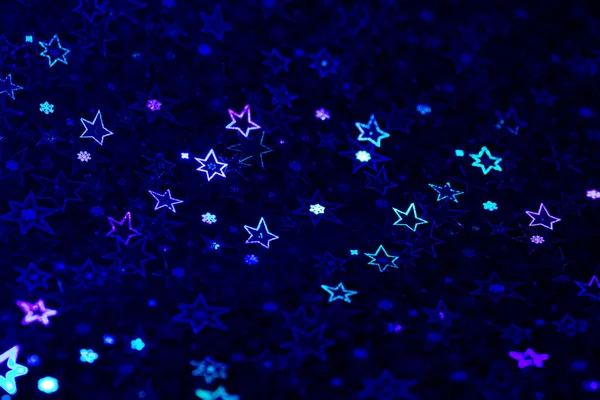 Azul Estrelas Holográficas Abstrato Fundo Modelado — Fotografia de Stock