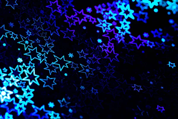 Estrellas Holográficas Azules Fondo Modelado Abstracto —  Fotos de Stock