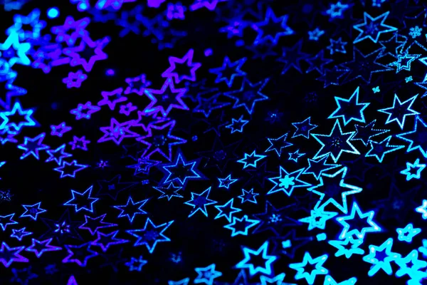 Azul Estrelas Holográficas Abstrato Fundo Modelado — Fotografia de Stock