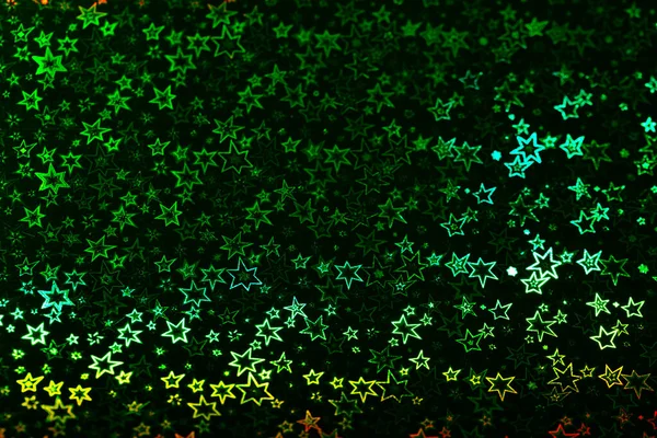 Green Holographic Stars Abstract Patterned Background — Stock Photo, Image