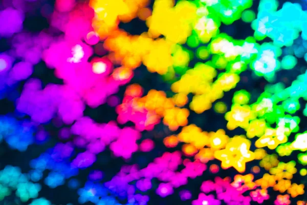 青い虹のホログラフィック星の抽象的なパターンの背景 — ストック写真