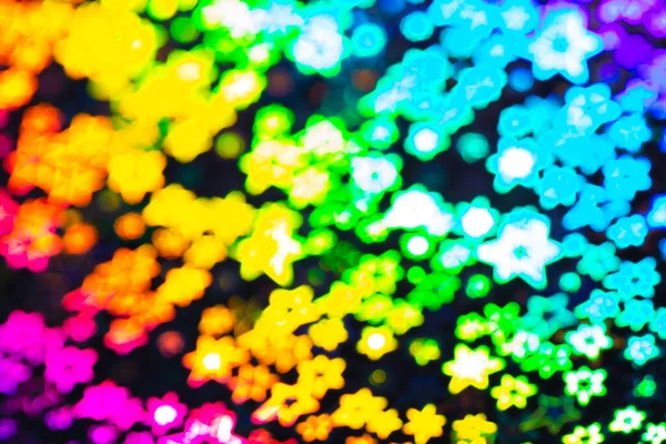 Blured Rainbow Holographic Stars Abstract Patterned Background — Stock Photo, Image