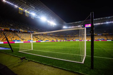 Lviv, Ukrayna - 12 Ekim 2021: Arena Lviv futbol stadyumu, Lviv, Ukrayna