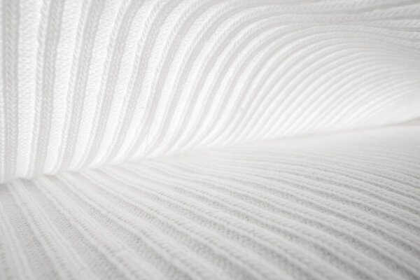 Abstract White Fabric Texture and Folds