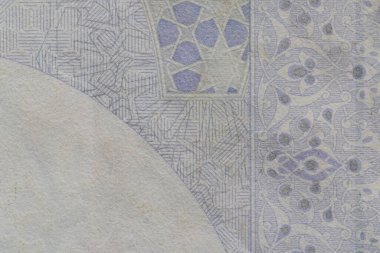 Banknote Üzerine Bir Riyal Yazıtı Macro Çekimi