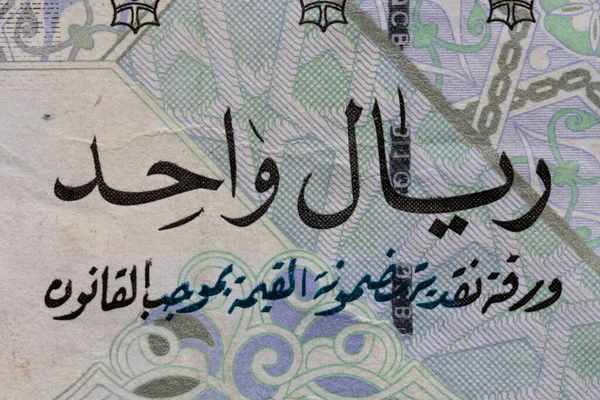 Banknote Üzerine Bir Riyal Yazıtı Macro Çekimi
