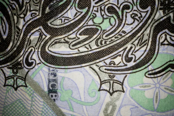 Banknote Üzerine Bir Riyal Yazıtı Macro Çekimi