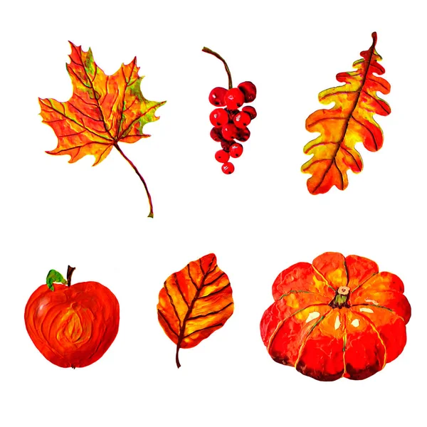 Sonbahar öğeleri koleksiyonu