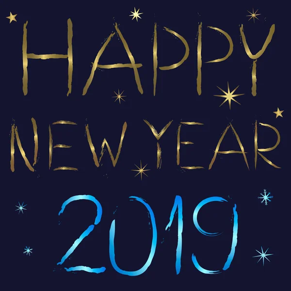 Mutlu yeni yıl 2019 tebrik kartı vektör