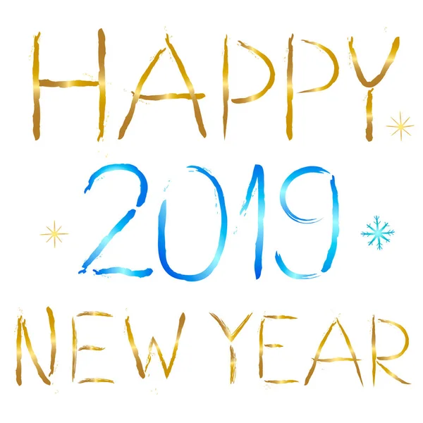 Mutlu yeni yıl 2019 tebrik kartı, vektör