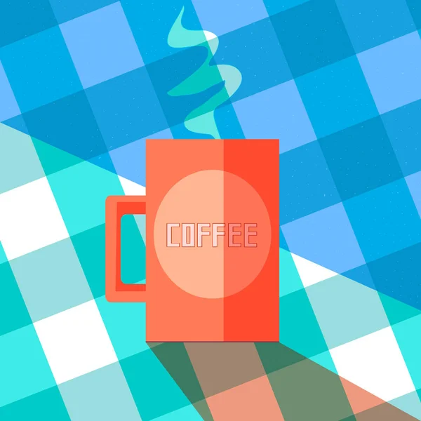 kahve, vektör düz çizim