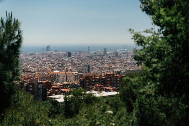 Park Guel Şehir Panorama barcelona şehir görünümü