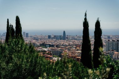 Park Guel Şehir Panorama barcelona şehir görünümü