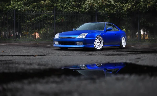 Blauw Honda Prelude Light — Stockfoto