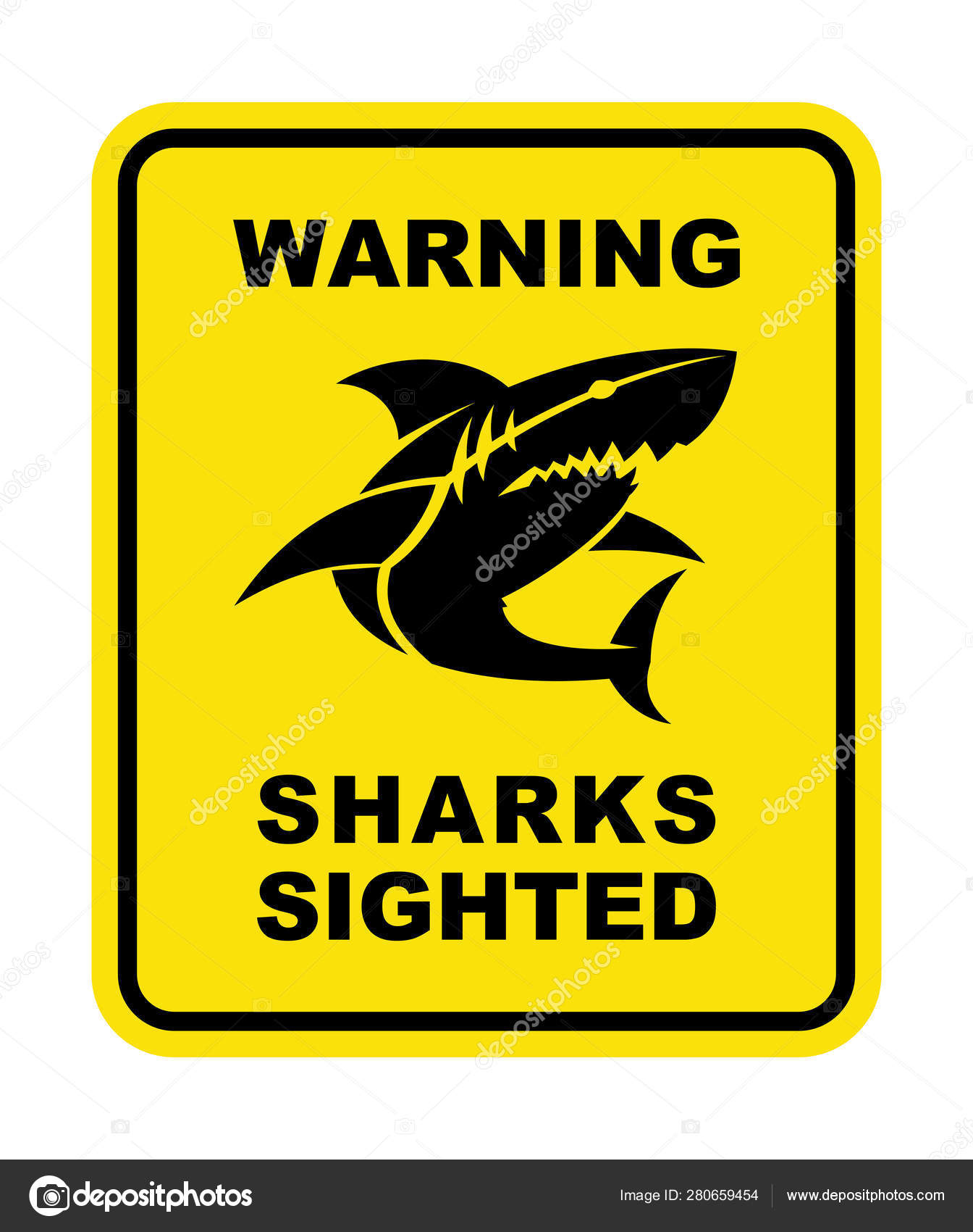 Beware Of Shark Signs