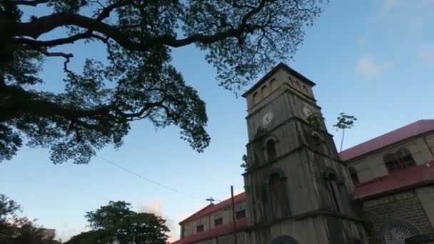 Castries, St. Lucia Karayipler'de Katolik Churche — Stok video