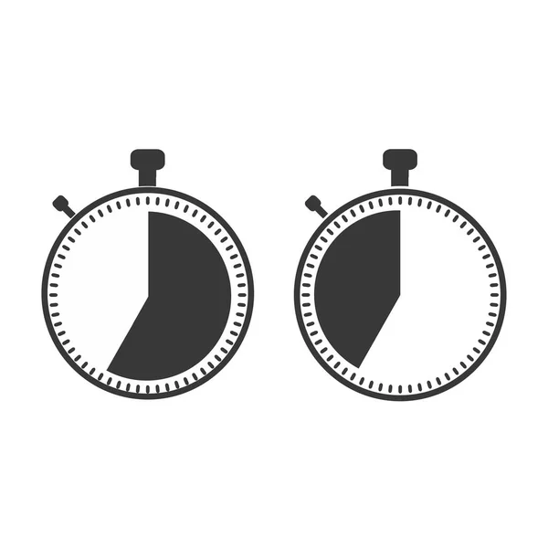 35 sekund, minut ikonę stopera — Wektor stockowy