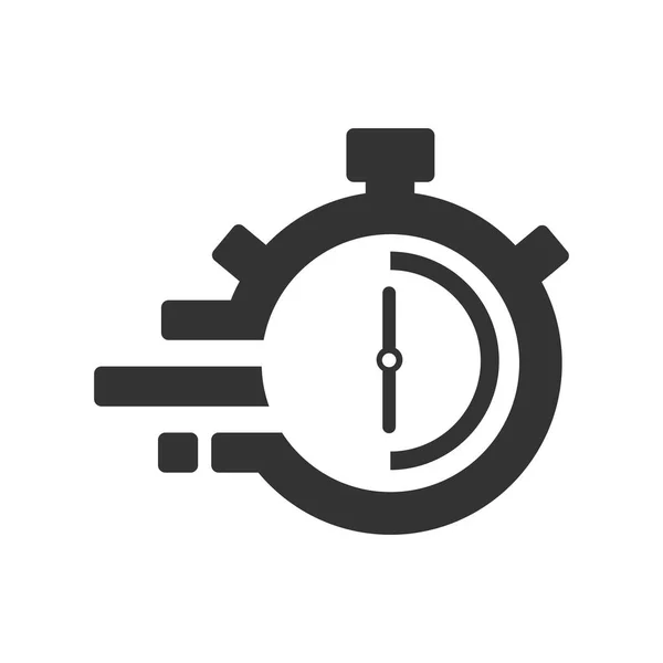 Icono Entrega Tiempo Rápido Cronómetro Movimiento Concepto Fecha Límite Velocidad — Archivo Imágenes Vectoriales