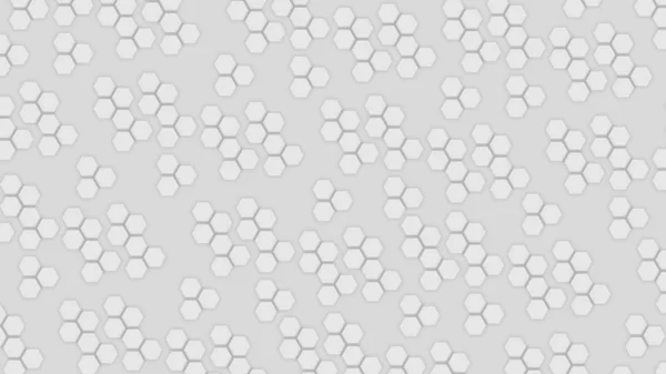 Светло-серый фон с плоскими абстрактными шестиугольниками — стоковое фото