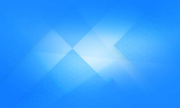 青いブラシをかけた六角形のテクスチャの背景 — ストック写真