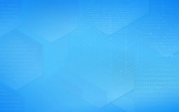 Data technology blue background