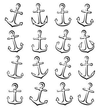 Set demir. Boyut ve renk, vektör düzenleme