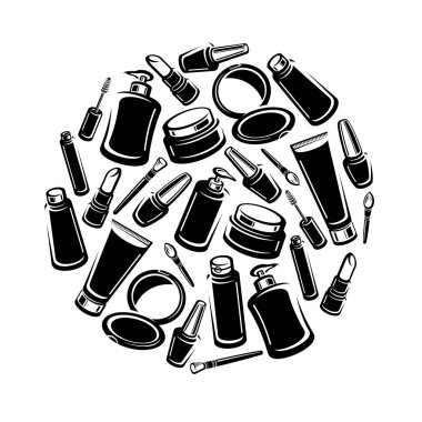 Arka plan kozmetik ayarlayın. Vektör