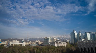 Kazakistan Almat şehir manzarası