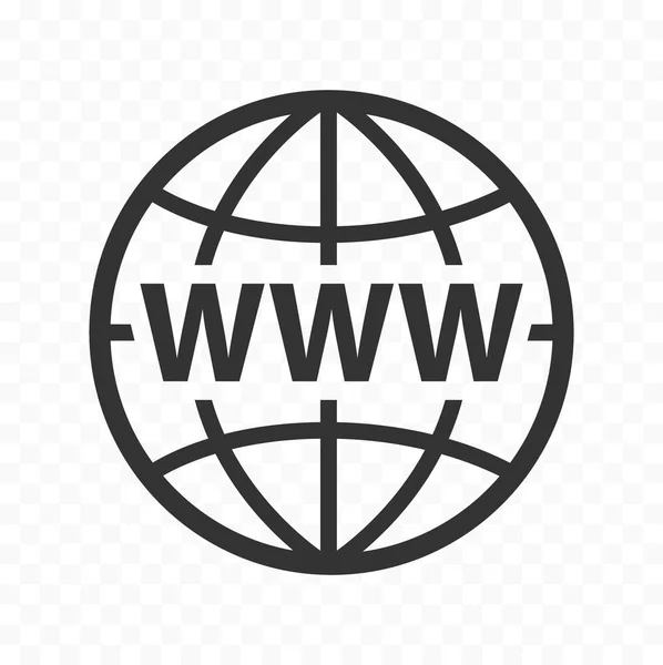 Www işaretiyle ayarla sembolü web simge. World wide web işareti simgesiyle gezegen. 
