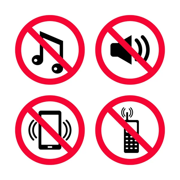 Gürültü, cep telefonu yok, müzik yok, hiçbir gürültü, sessizlik kırmızı yasağı işaretleri tutmak zorunda bırakma. 