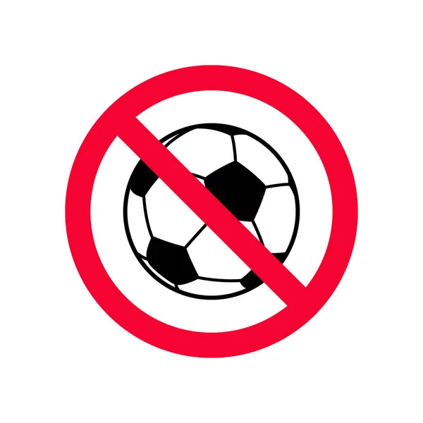 Keine Ballspiele Rotes Verbotsschild Kein Ballspielverbot — Stockvektor