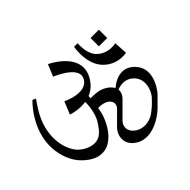 Hinduizm Om dini sembol basit simgesini 