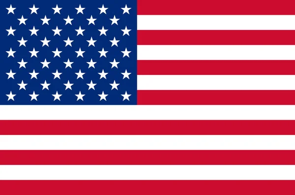 Usa Flaggen Unbenutzte Staaten Der Amerikanischen Nationalflagge — Stockvektor