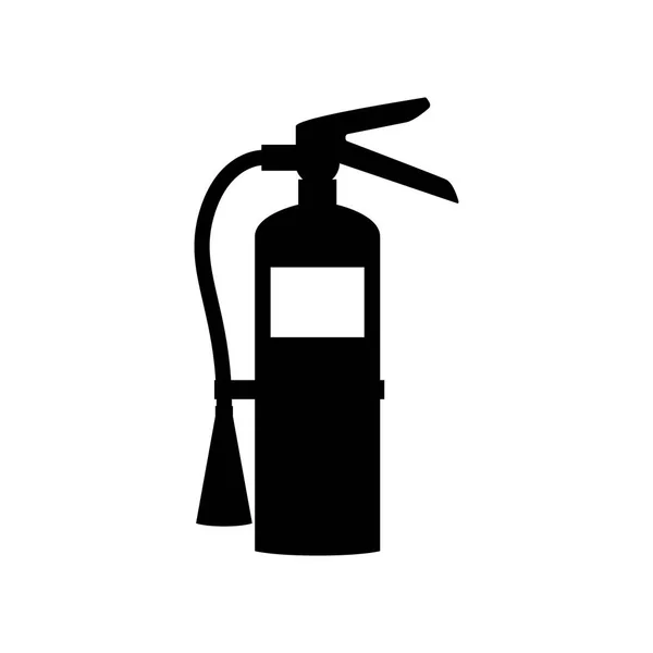 Feuerlöscher Schwarz Isoliert Symbol Zeichen Vektor Symbol Für Feuerlöscher — Stockvektor
