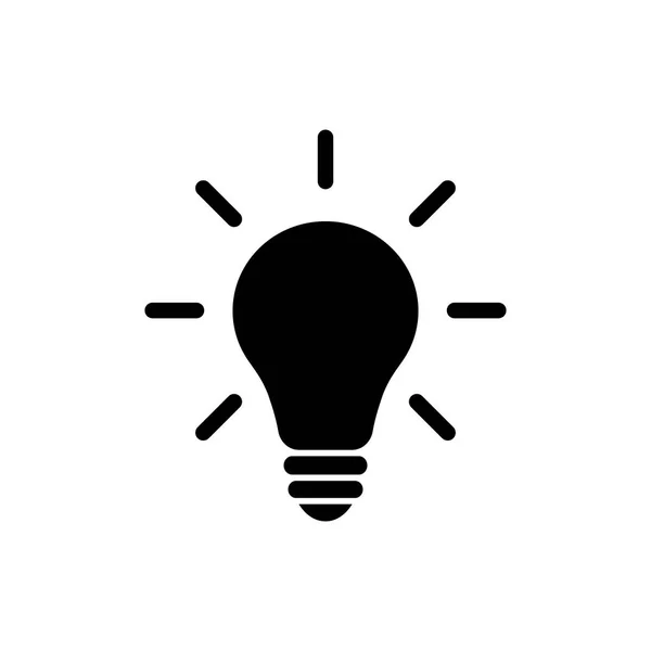 Λάμπα Φωτός Ιδέα Έννοιας Εικονίδιο Του Φορέα Λάμπα Ακτίνες Καμμένος — Διανυσματικό Αρχείο