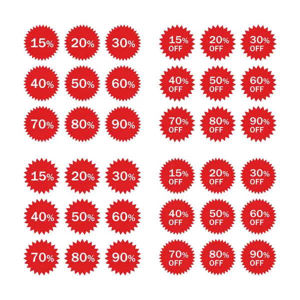 Descuento Etiqueta Precio Etiqueta Estrella Del Círculo Descuento Placa Vector — Archivo Imágenes Vectoriales