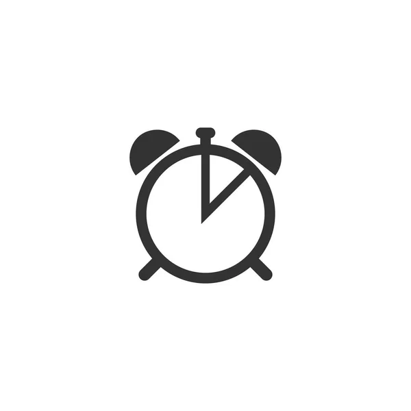 Dial Reloj Negro Icono Vector Simple Cronómetro Reloj Despertador Icono — Vector de stock