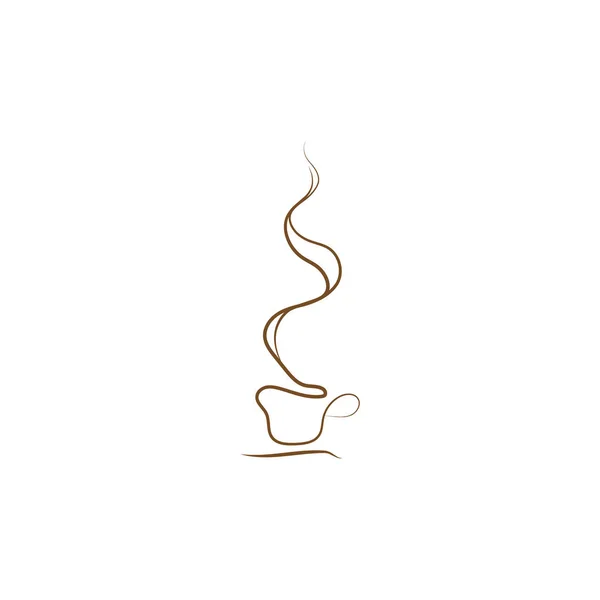 Artystyczna Filiżanka Kawy Lub Herbaty Rysunkiem Wektorowym Filiżanka Kawy Rysunek — Wektor stockowy