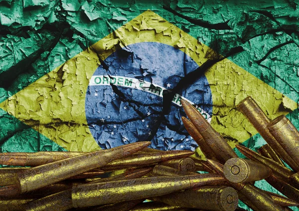 Protesta contra la violencia en Brasil que ha devastado a la población y producido muchas víctimas inocentes —  Fotos de Stock