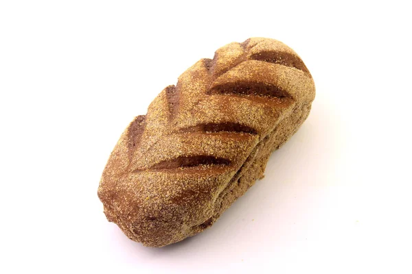 Pão assado australiano no fundo branco. Tradicionalmente, este pão é feito com chocolate em pó, açúcar mascavo e mel. — Fotografia de Stock