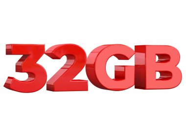 32gb sd kartları, Usb stick ve dijital medya, beyaz arka plan izole bir depolama kapasitesidir