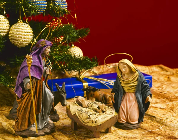 Christmas Nativy Scene. — Stock Photo, Image