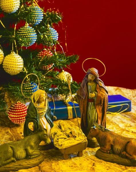 Kerst nativy scène. — Stockfoto