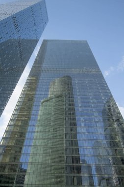 Moskova-City, mimari, gökdelen, kule bina, gök, mavi